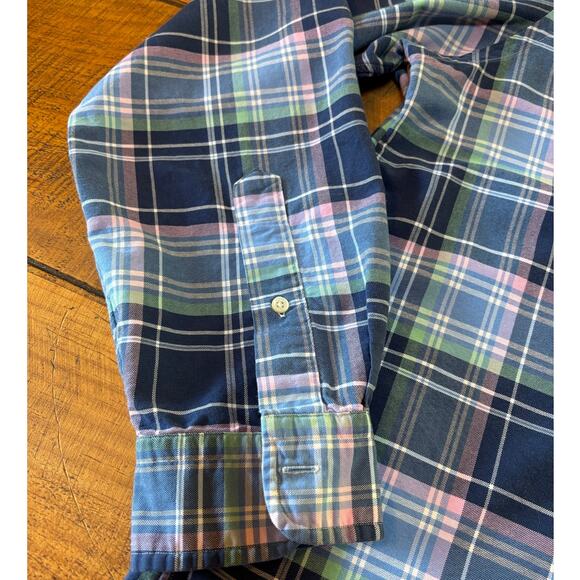 Mens Ralph Lauren Classic Fit Multi Color Plaid Long Sleeve Button Down Shirt XL - Picture 6 of 10